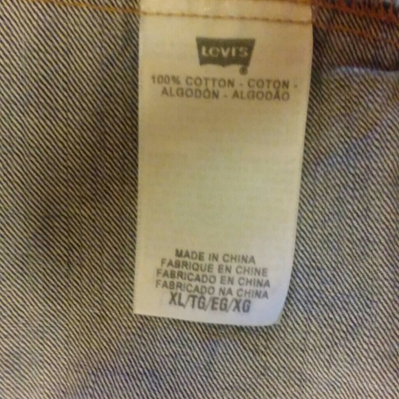 Levis VINTAGE Denim Jacket XL - Picture 8 of 8